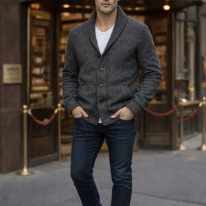 Tommy Bahama Men's Gray Collar Sweater Size Men’s Large